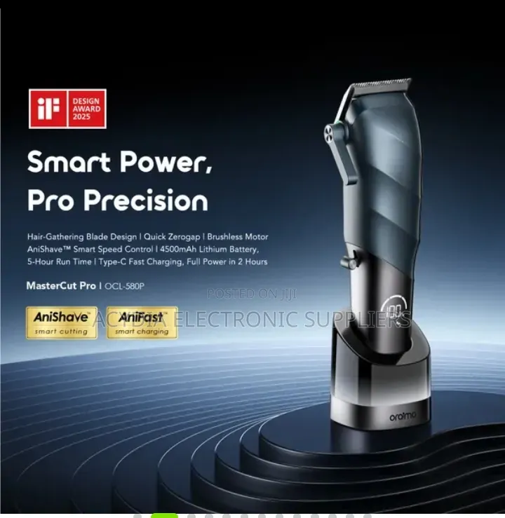 Oraimo MasterCut Pro 4500mAh AniShaveTM Smart Clipper