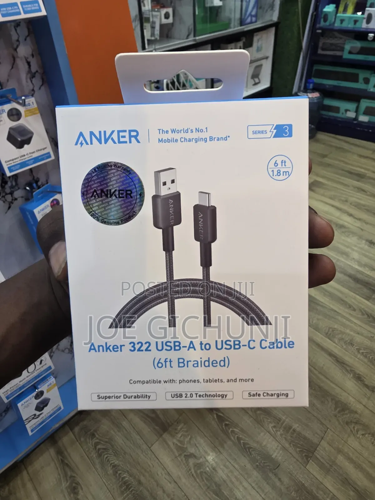 Anker 322 USB-C to USB-C Cable 6ft Braided