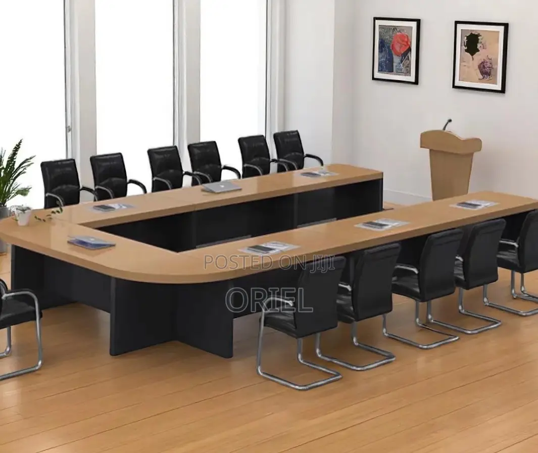 Office Boardroom Table : Custom 6M U-Shaped Boardroom Meeting Table