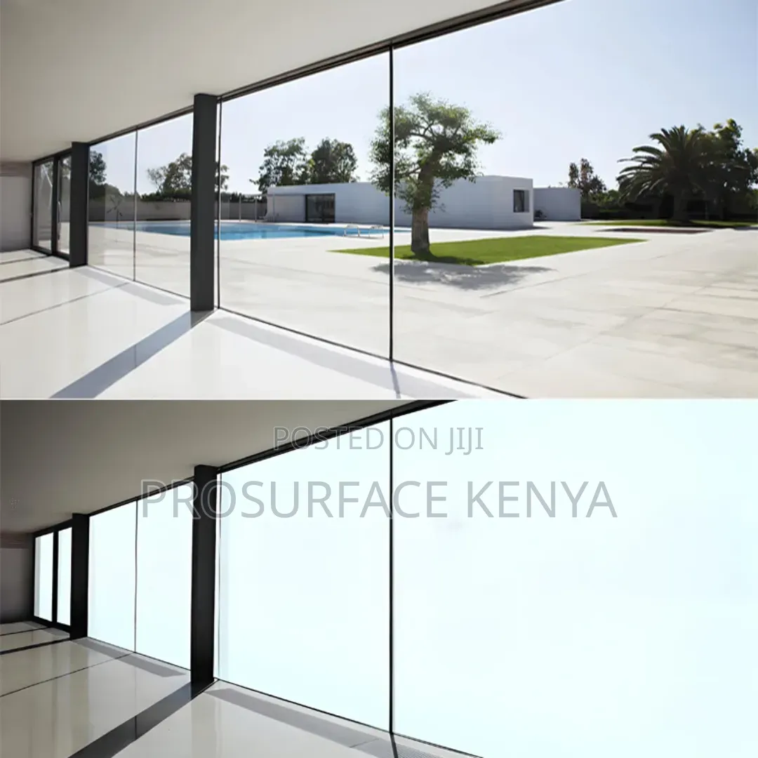 Frosted Window Film 1.2m – Plain, Designed, One Way Gradient