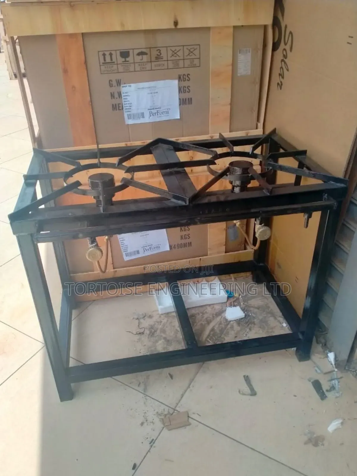 Mild Steel 2 Burner High Pressure Size 1200mm by 600mm by 850mm