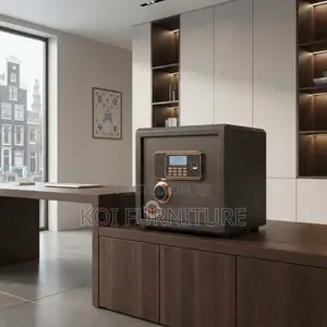 Office Safe; Brown 28KGS Office Home Metallic Cash Box Safe