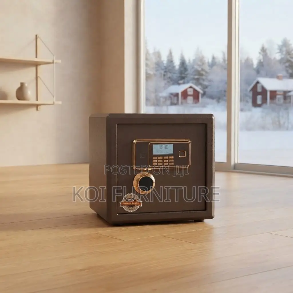 Office Safe; Brown 28KGS Office Home Metallic Cash Box Safe