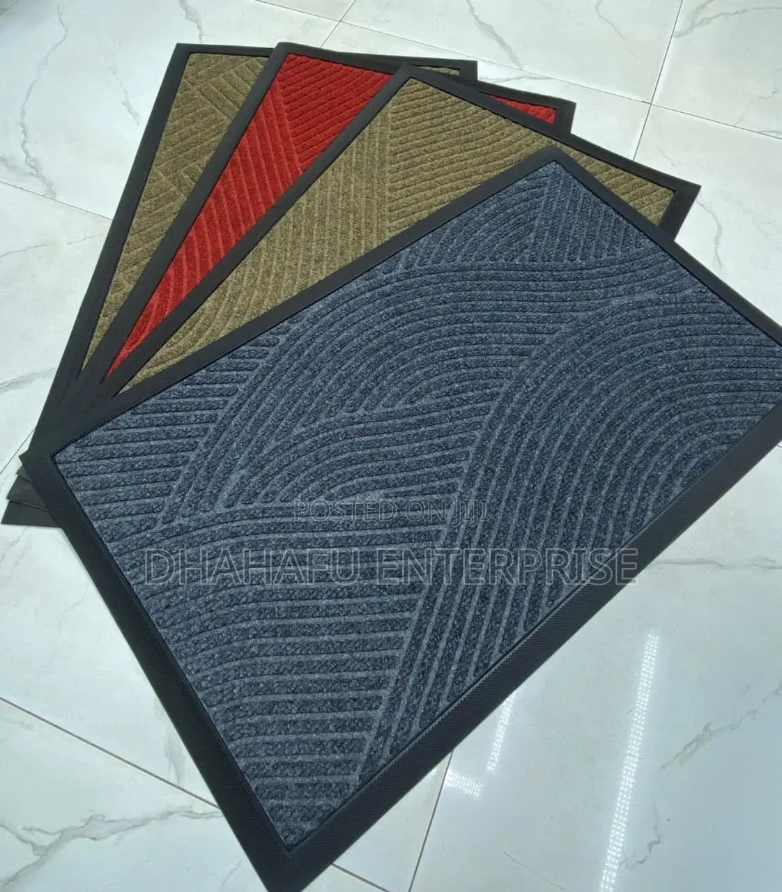 Heavy Duty Non-Slip Rubber Doormat – 46x76cm | Waterproof & Durable