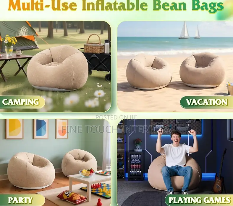 Inflatable Bean Bag Chairs for Multipurpose Use