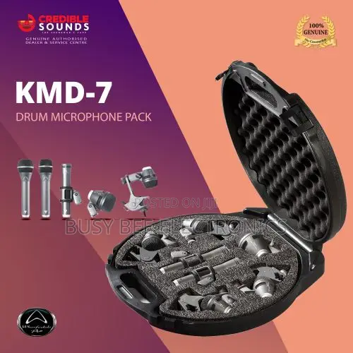 Wharfedale KMD-7 Seven Piece Microphone Kit for Drumset