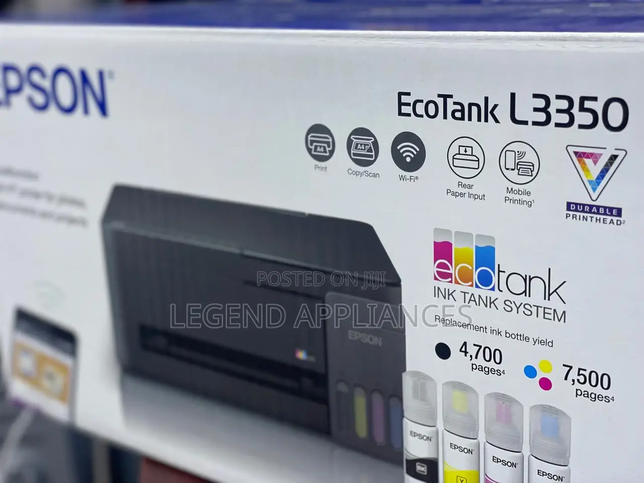 Epson EcoTank L3350 A4 (All-in-One) Wi-Fi AirPrint Ink Tank Printer
