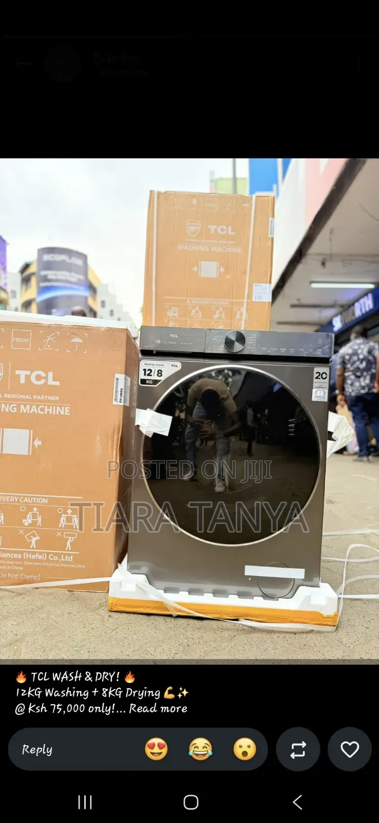 TCL C512WDG 12kg/8kg Washer Dryer Smart DD Motor