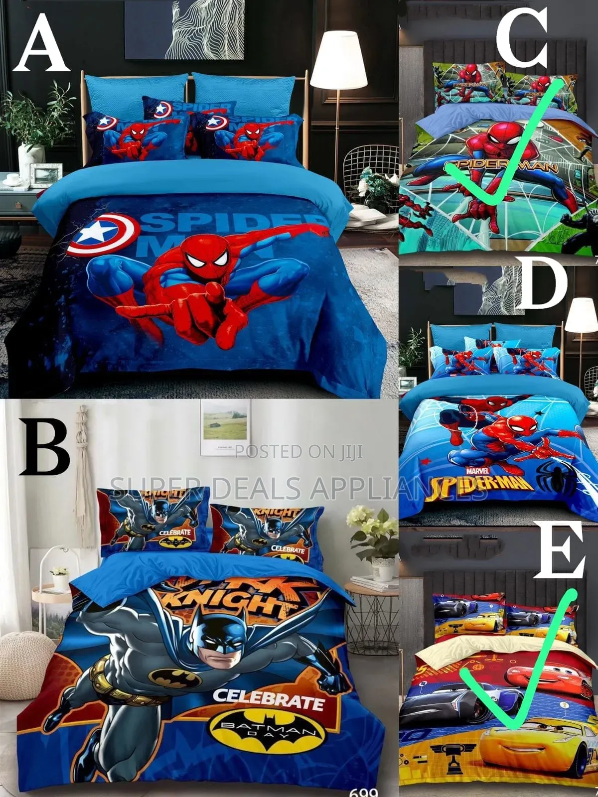 4 PCS Cartoon Themed Duvet Set