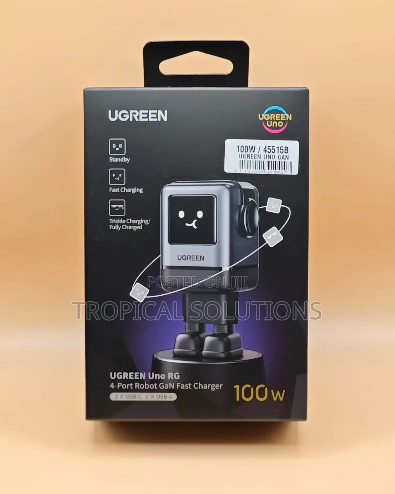 Ugreen UNO 100W 4 - Port GaN Fast Charger UK X688