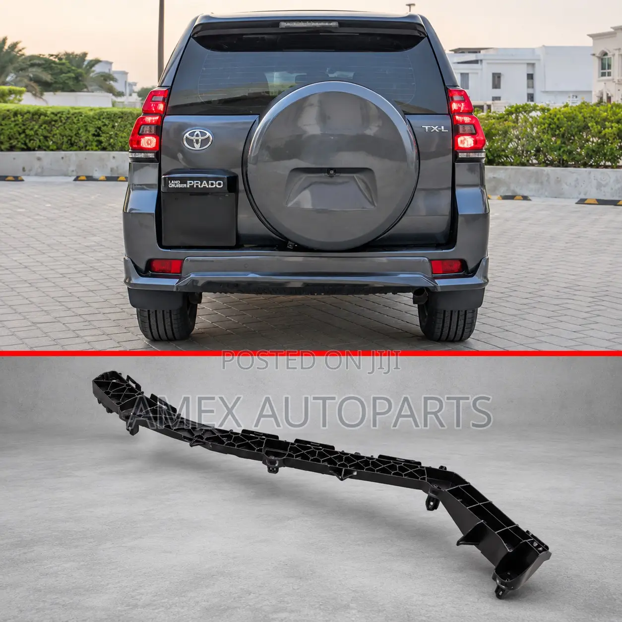 Rear Bumper Bracket Toyota Land Cruiser Prado FJ150 2010 Onwards