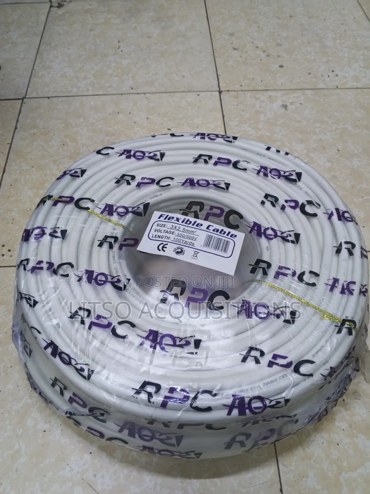 3×2.5mm2 Flexible Electrical Cable – 100 Yards | 300/500v