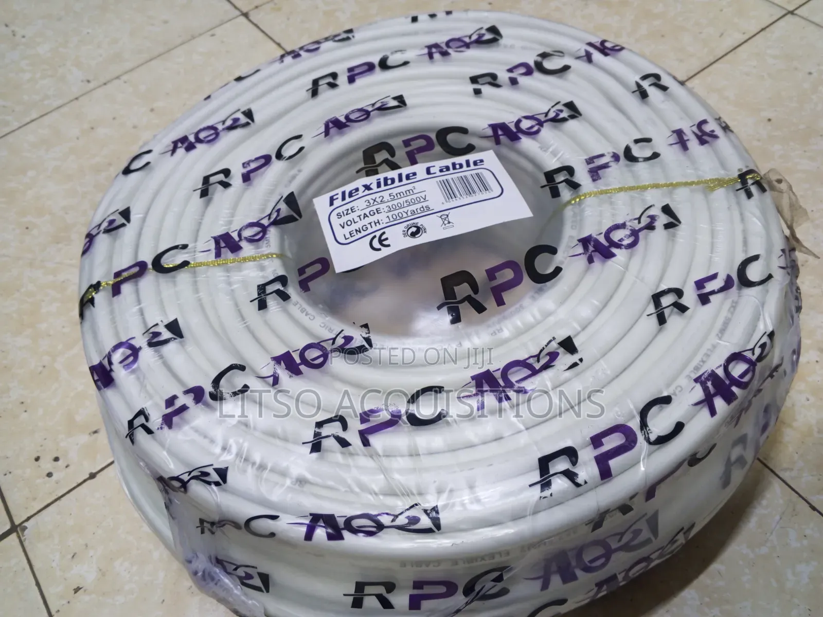3×2.5mm2 Flexible Electrical Cable – 100 Yards | 300/500v