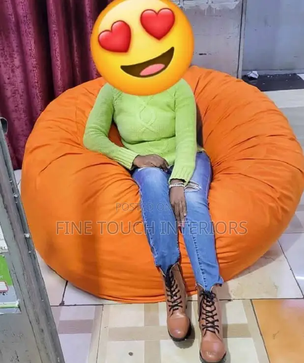 Orange Large Bean Bags