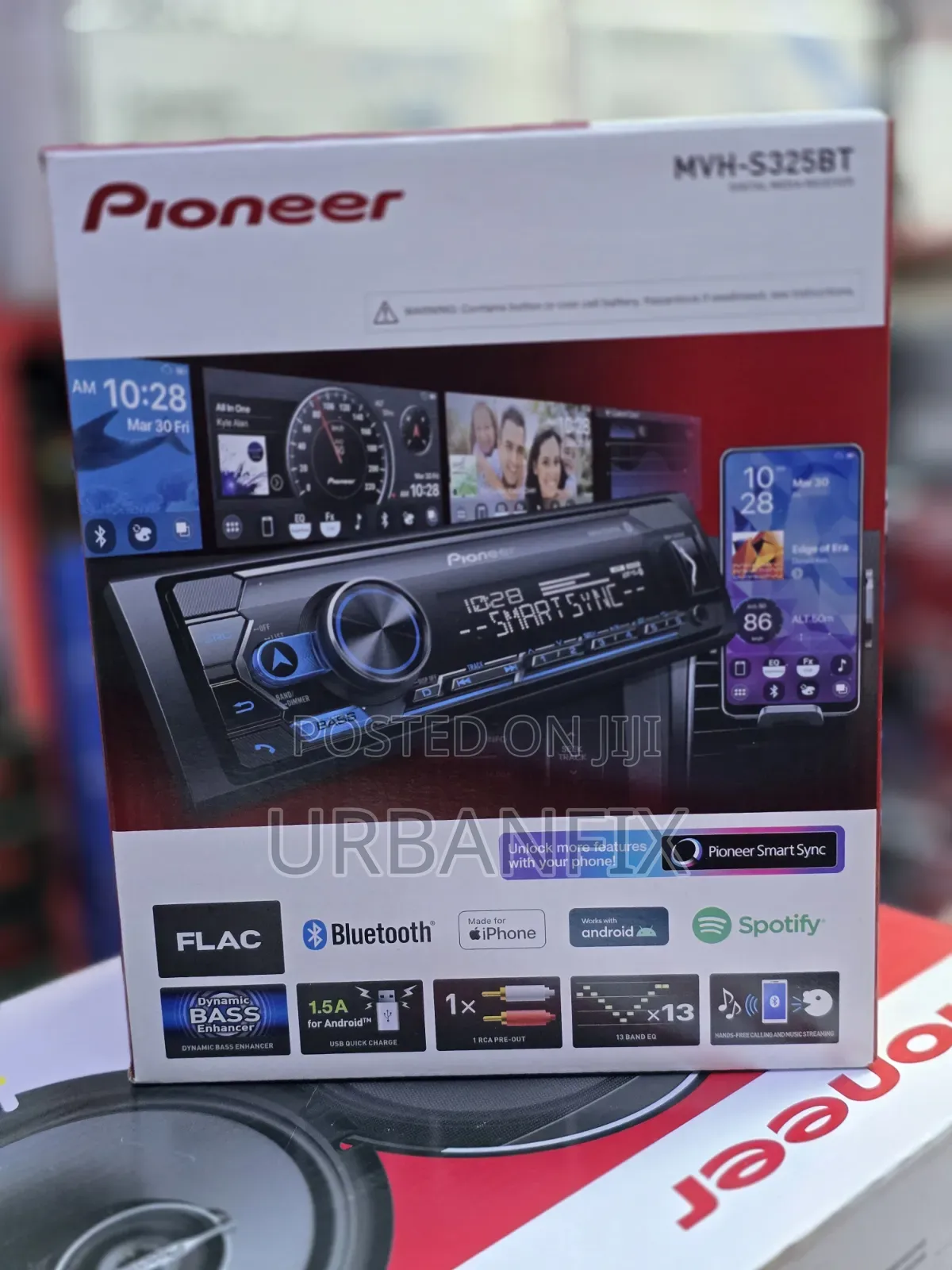 Pioneer MVH-S325BT Digital Media Receiver With Bluetooth, 13 Band Eq