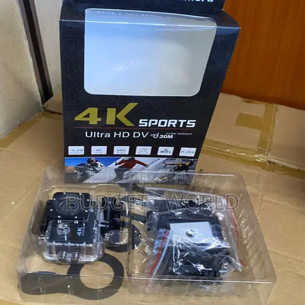 Hiking, Travel, Vlogging, Helmet Ultra HD Waterproof Action Cam