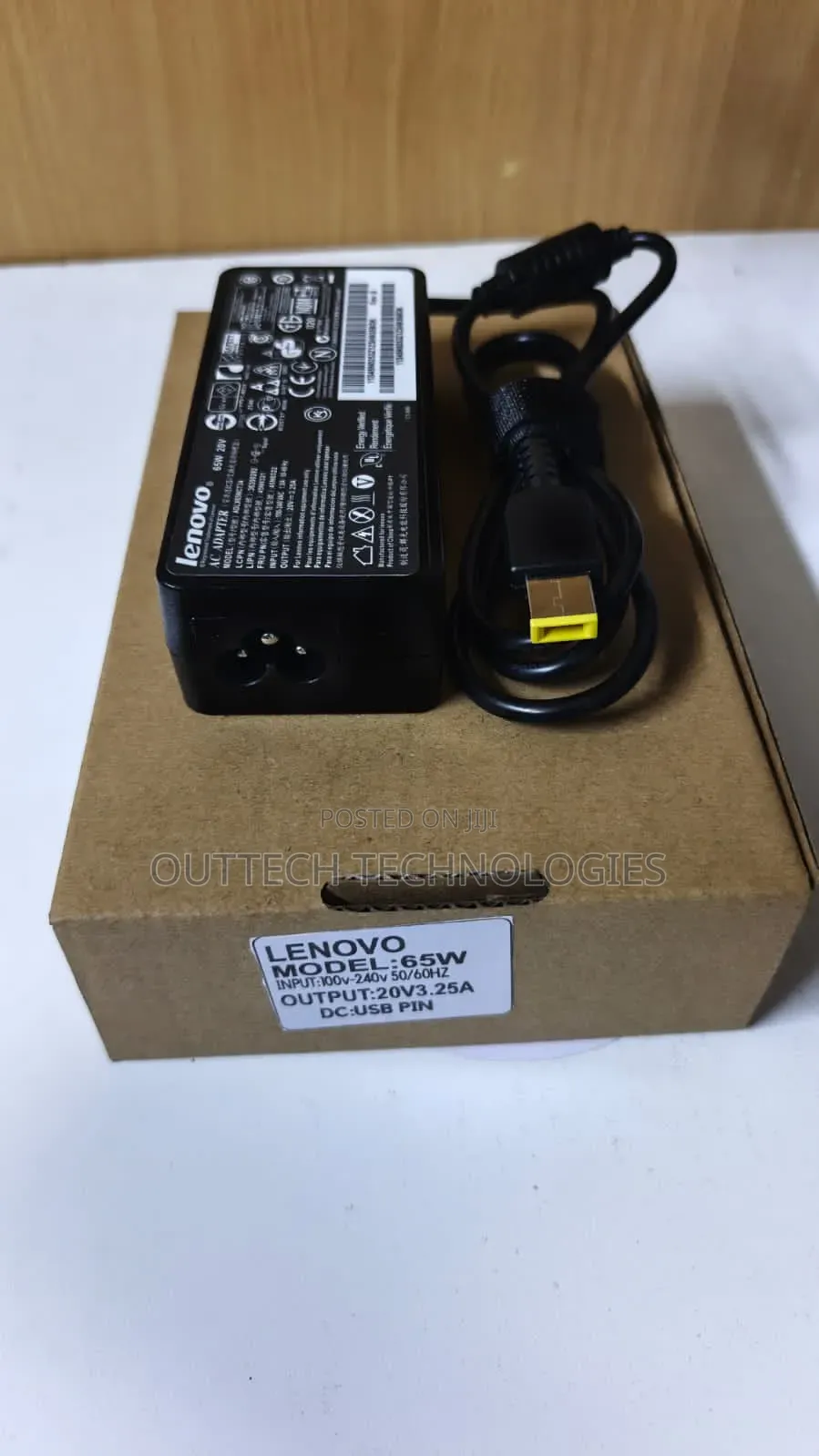 Lenovo USB Laptop Charger 20v 3.25a 65W