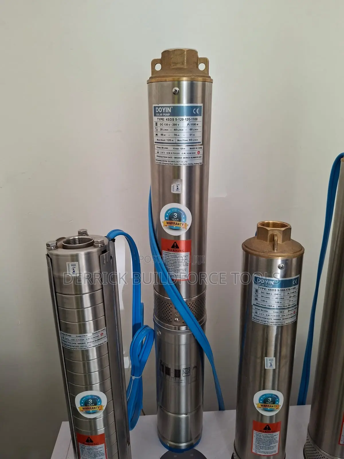 4sds5 1100w 1.5Hp 120m Dc Solar Submersible Water Pump