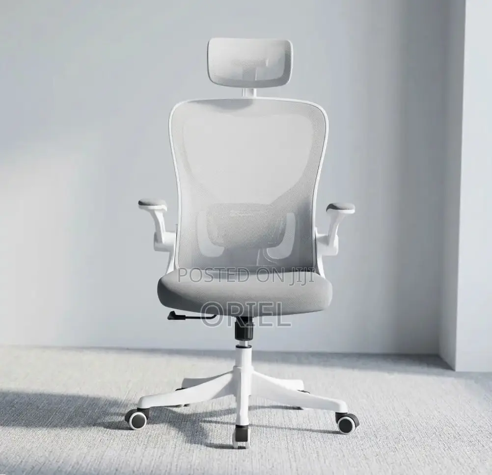 Office Chair : High Back Gray Swivel Chair