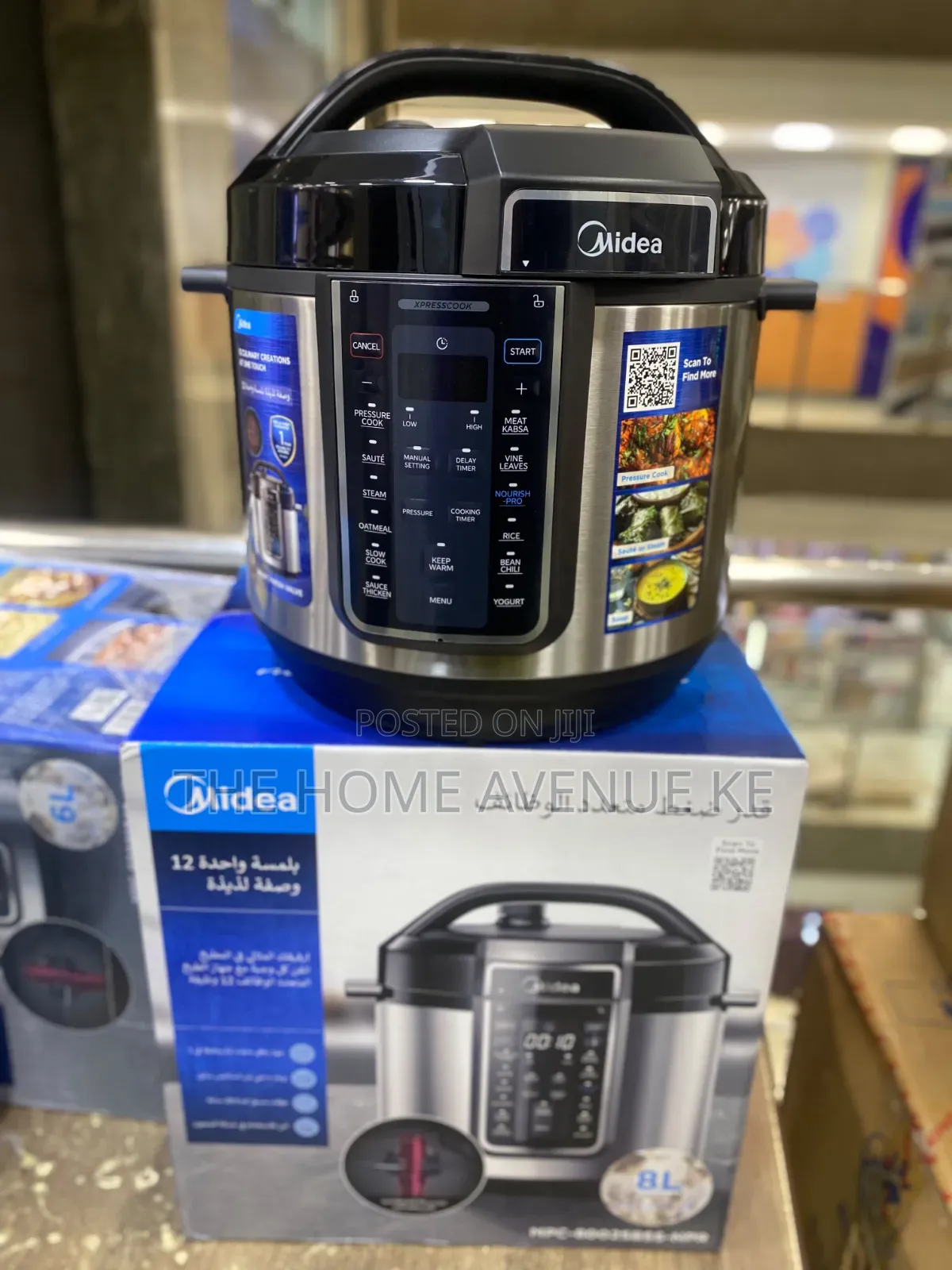 Midea 8L Stainless Steel Pressure Cooker
