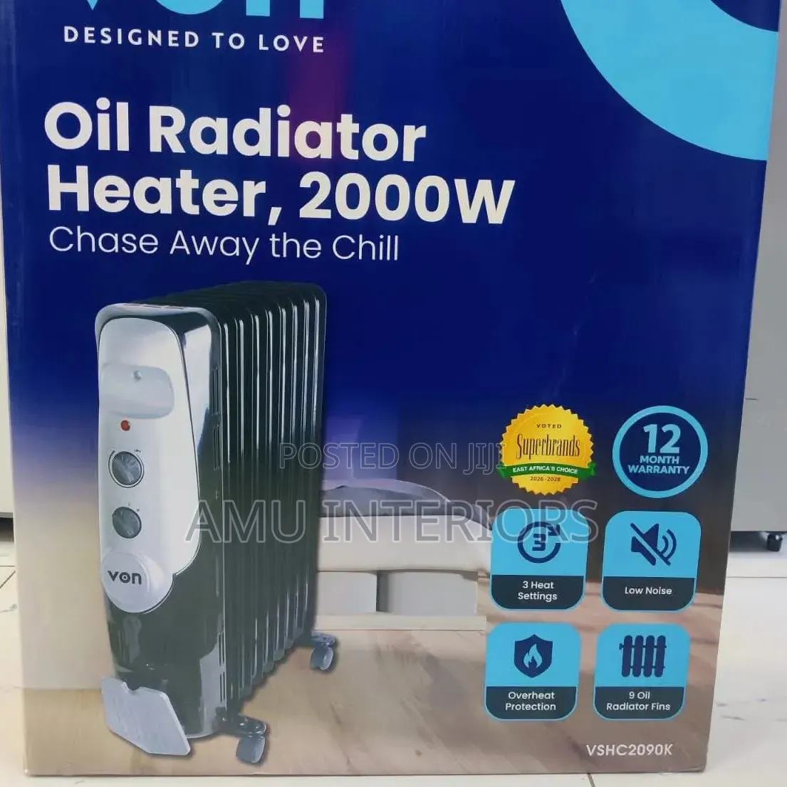 Oil Room Heater 2000w