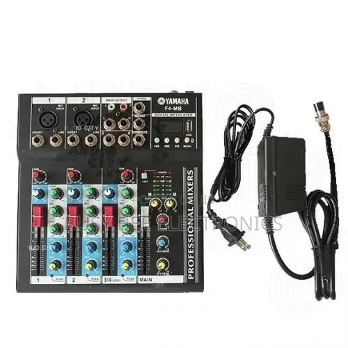 4 Channel Professional Mixer With USB Port and Bluetooth