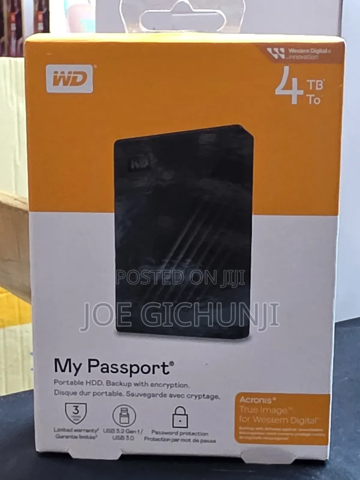 Western Digital My Passport 4TB Portable External Hard Drive