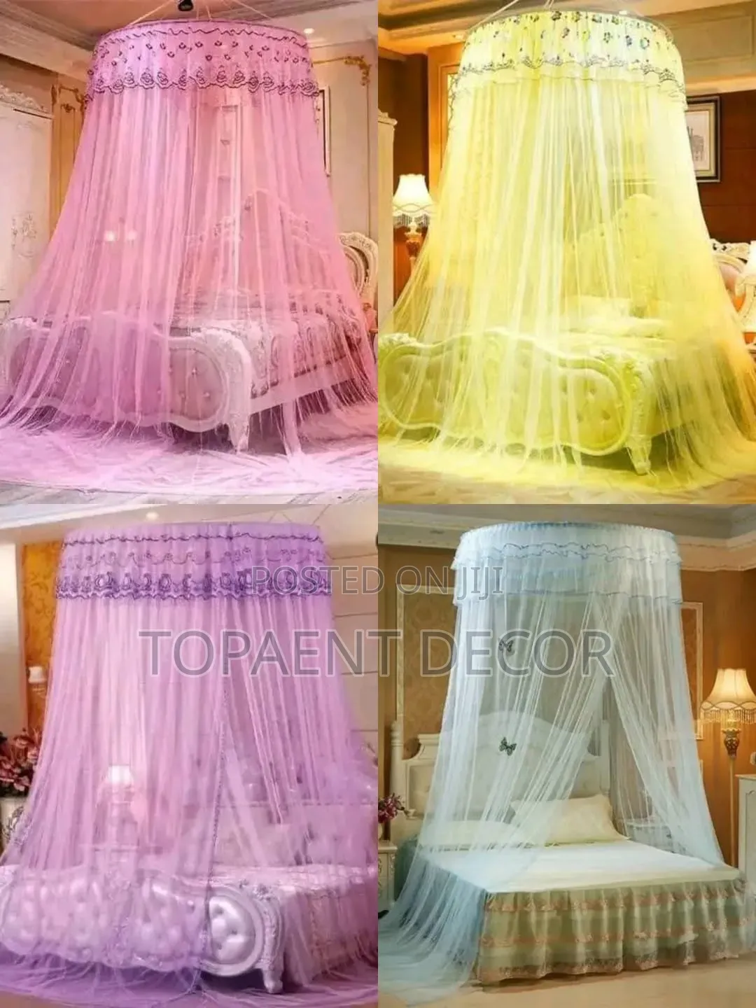 Purple Round Mosquito Net