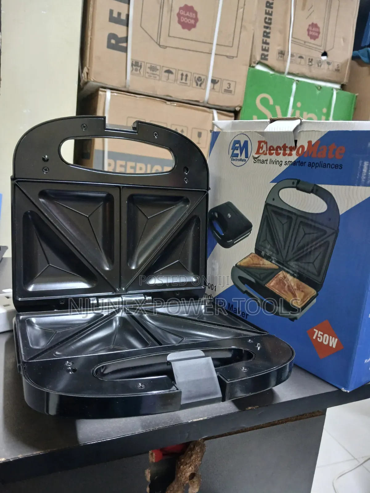 ElectroMate 2-Slice Non-Stick Sandwich Maker (Model SM-001)