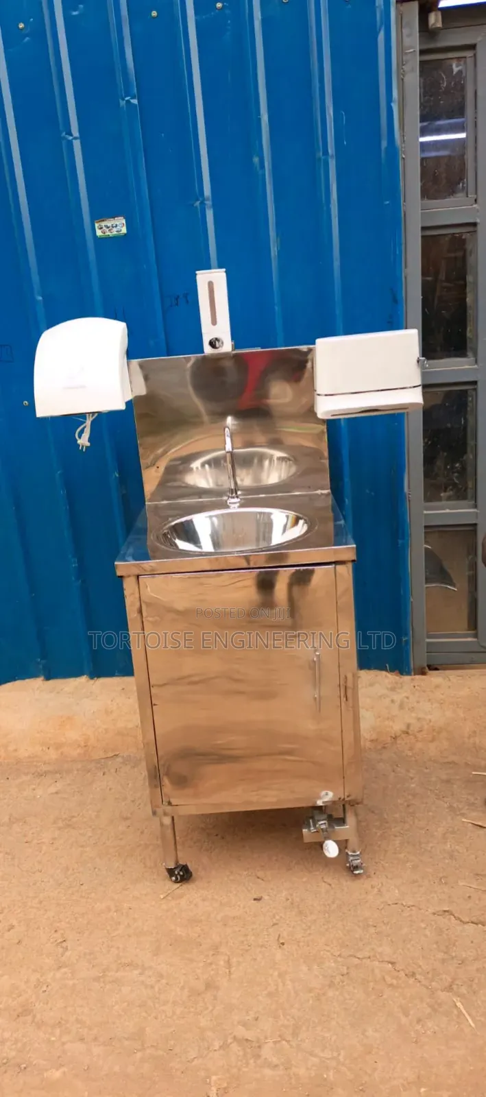 Stainless Steel Commercial Hand Washing Station Free Standing Sink