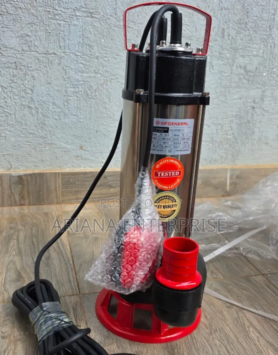 1hp General Submersible Sewage Pump