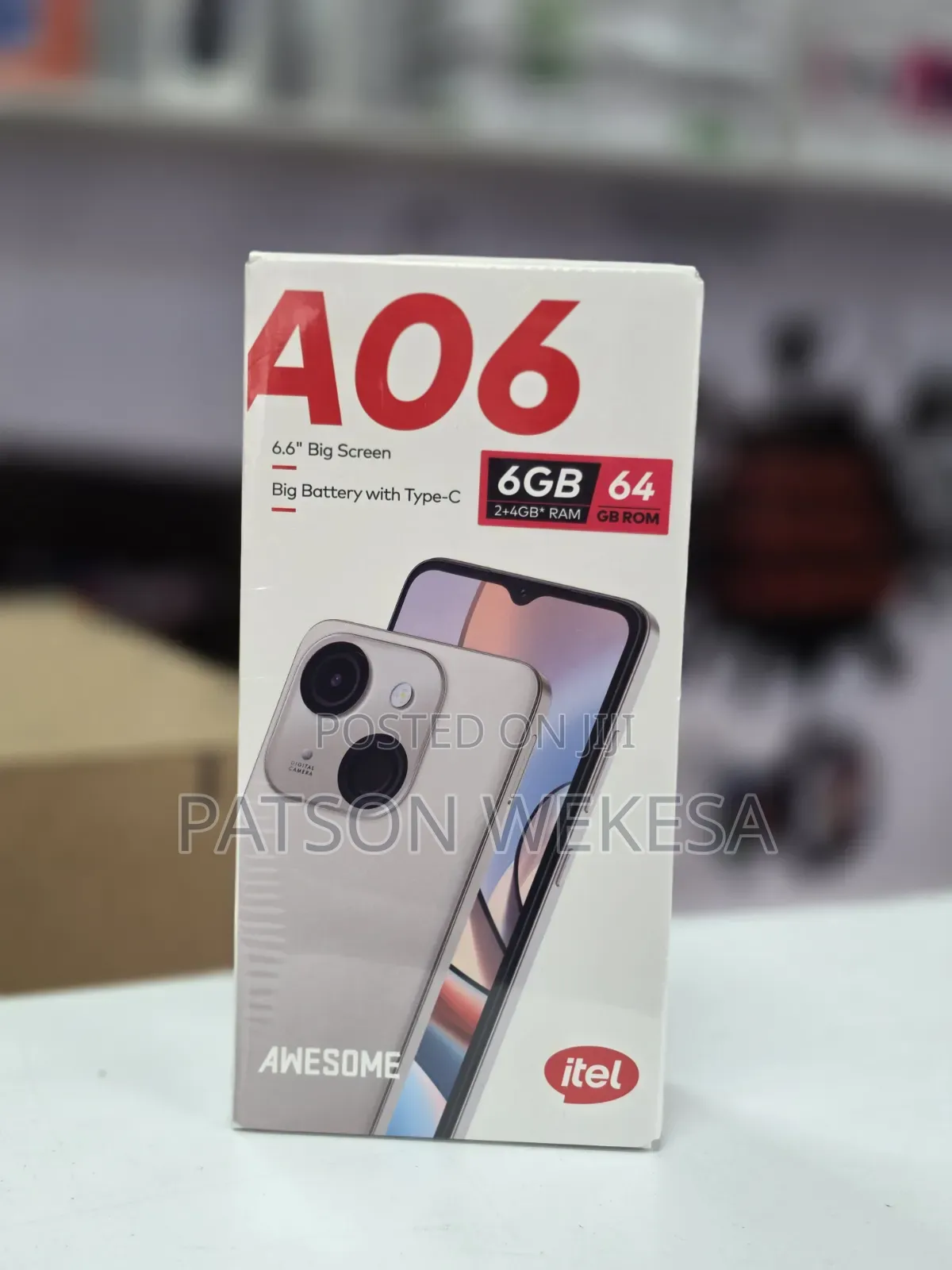 New Itel A06 64 GB Rose Gold