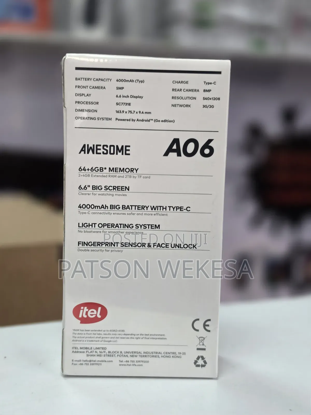 New Itel A06 64 GB Rose Gold