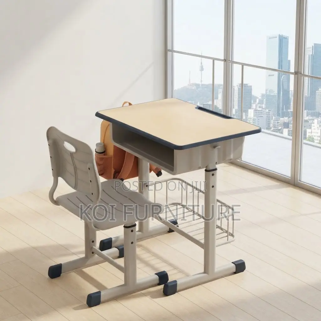 Home Desk; Kids Modern Height Extendable Desk Chair Set