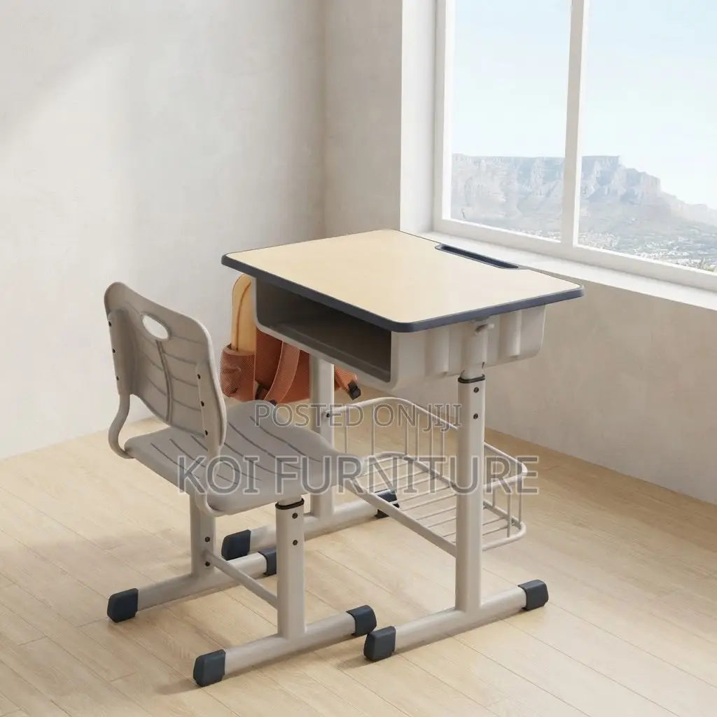 Home Desk; Kids Modern Height Extendable Desk Chair Set