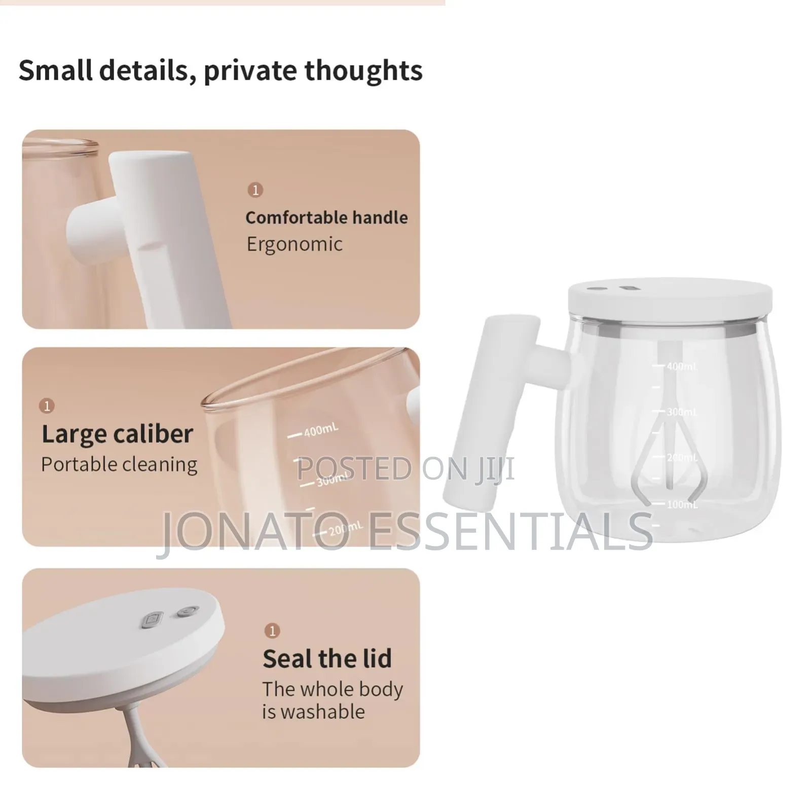 Automatic Electric Self Stirring Mug Glass Coffee Mixing Cup