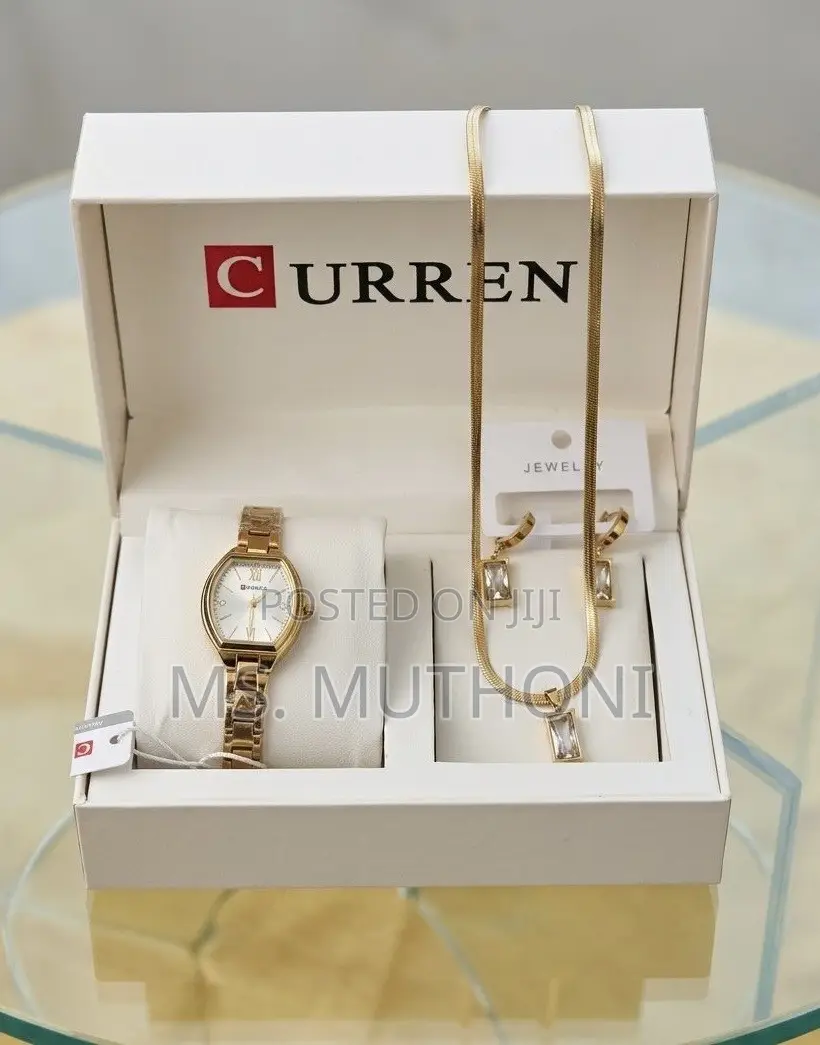 CURREN Luxury Women's Watch and Jewelry Gift Set