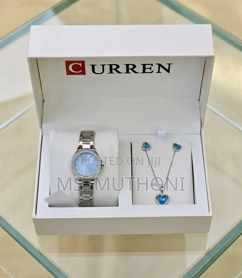 CURREN Luxury Women's Watch and Jewelry Gift Set