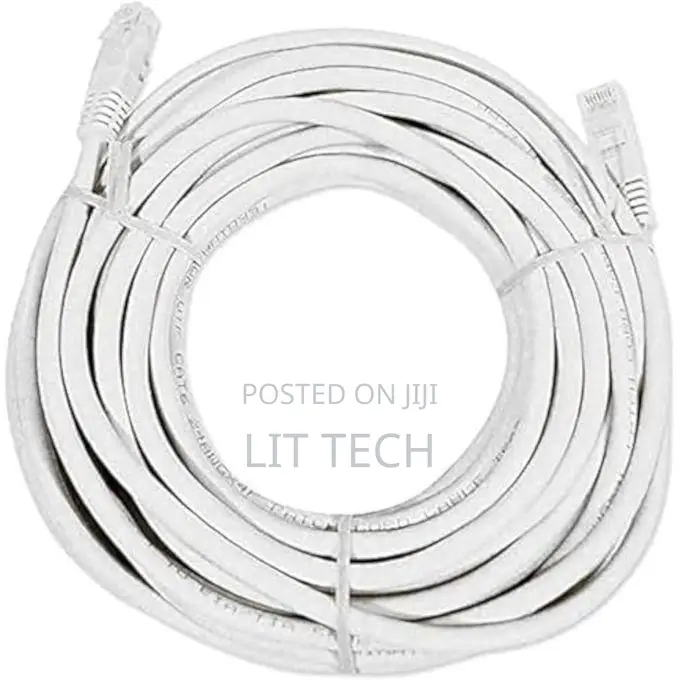 Cat 6 Network Cable (10 Meters Long, Cat 6 RJ45, Gray