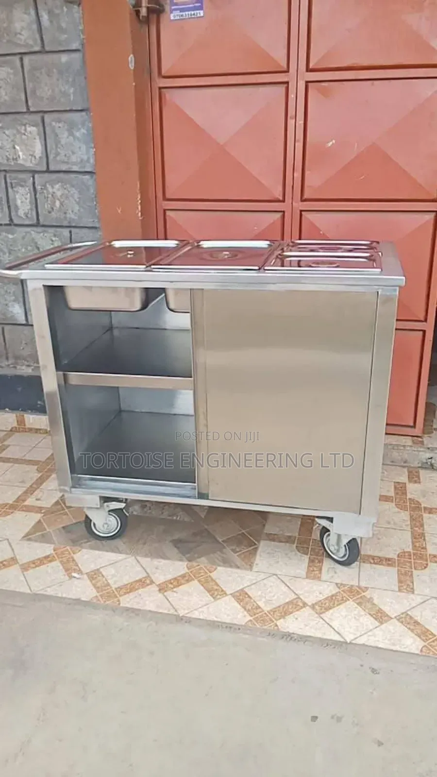 Stainless Steel Commercial Food Trolley Size 1200mm by 600mm