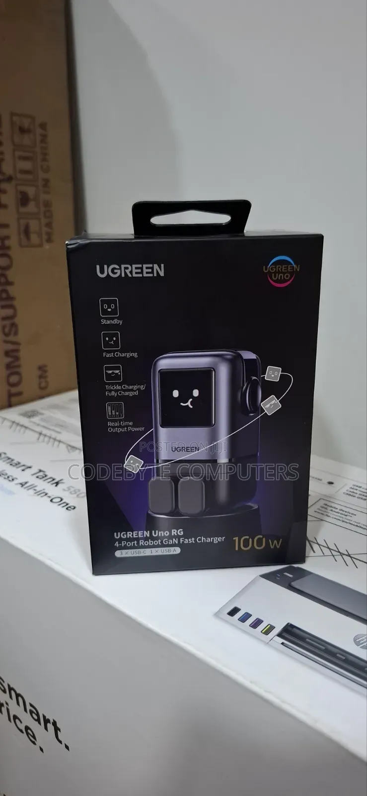 100W Fast Charger-Ugreen Uno 100W 4-Port GaN Fast Charger UK