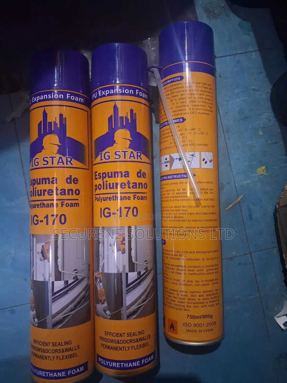 IG Star IG-170 Polyurethane (PU) Expansion Foam 750ml