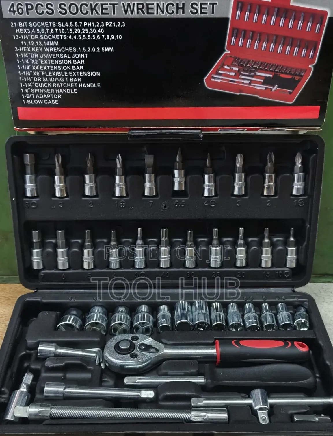46-Piece 1/4-Inch Drive Socket Wrench Set