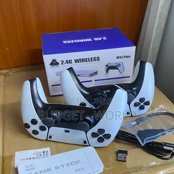 Plug Play Sleek and Compact M15 Game Stick 22000+2 Wireless Gamepad