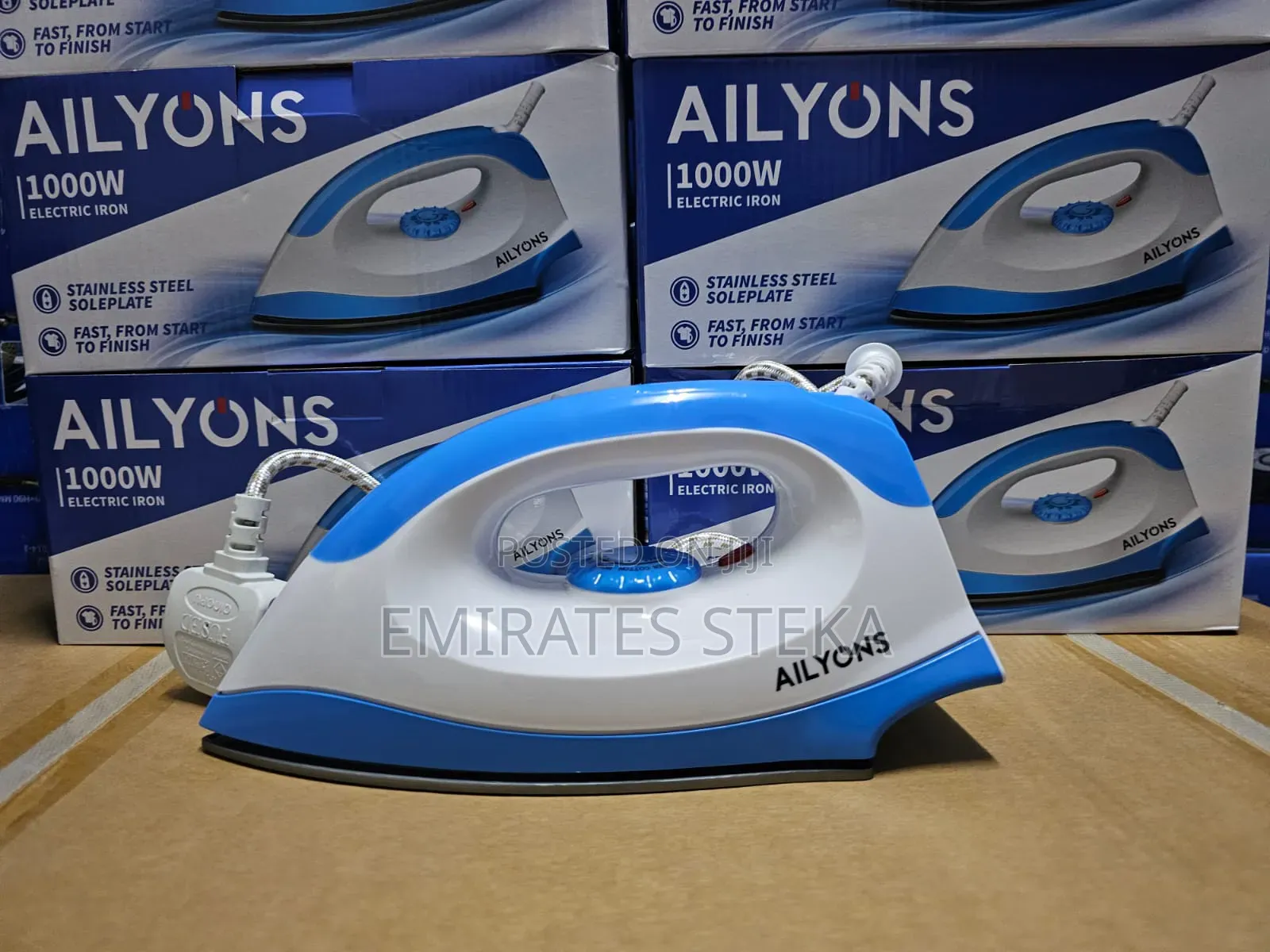 AILYONS HD-198A Electric Dry Iron Box White Blue