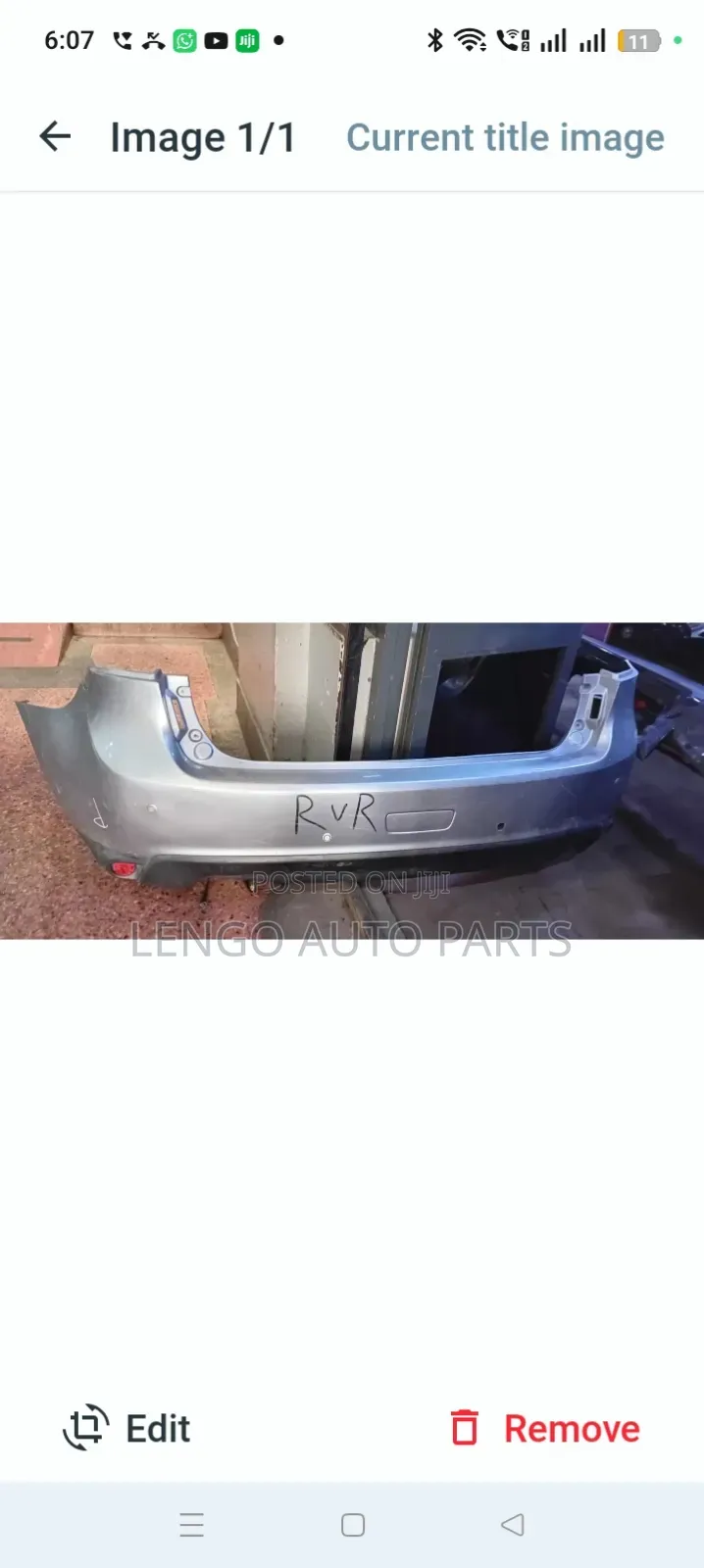 RVR Rear Bumper