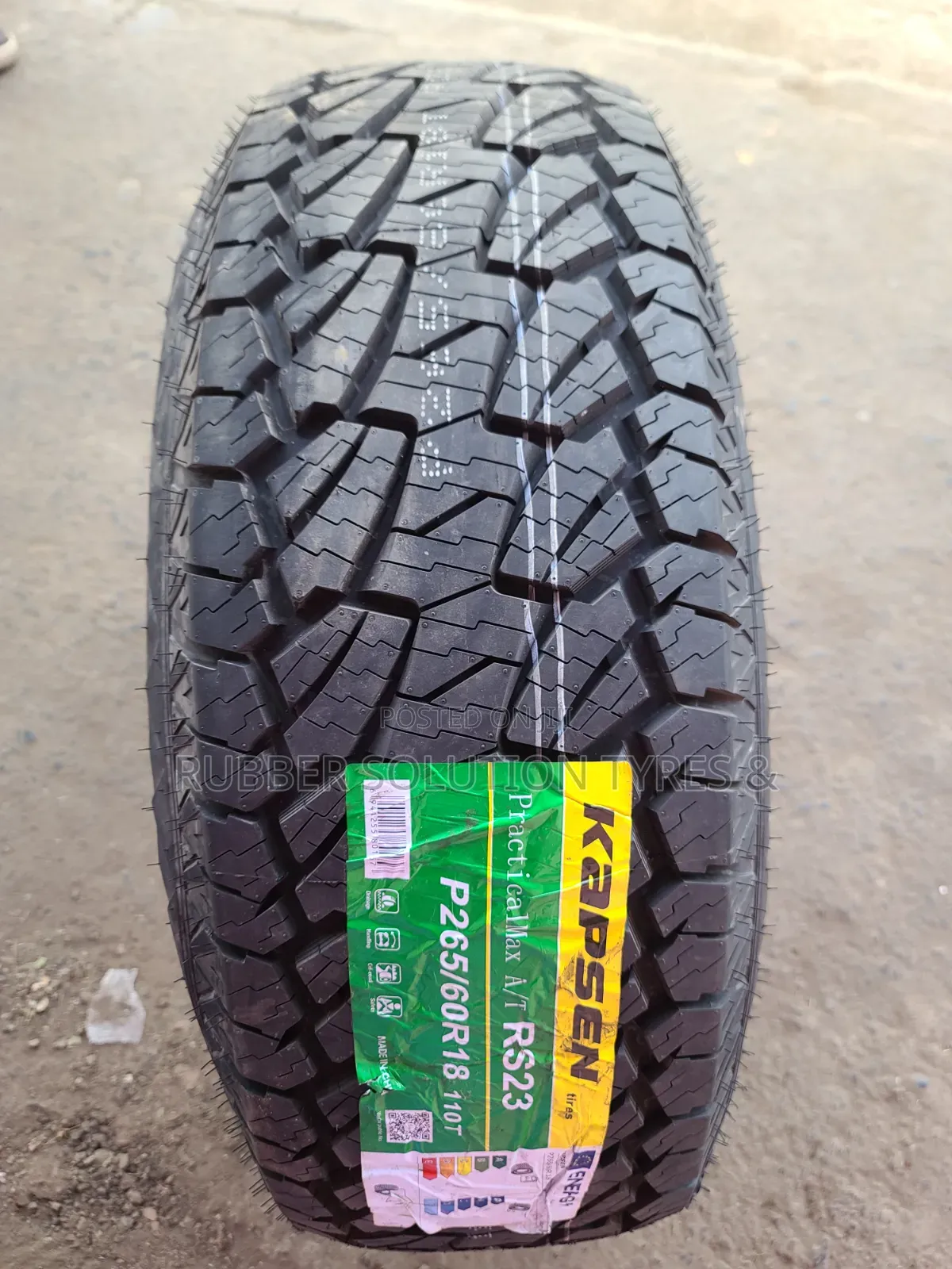 265 /60 R18 Kapsen Tyres 110t Practicalmax a/T Rs23 All-Terrain