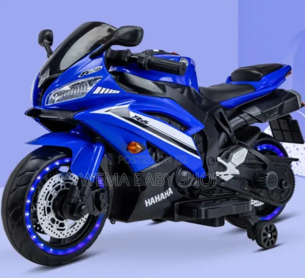 Kids Electric Motorbike With Rubber Wheel(Age 2<>10yrs)