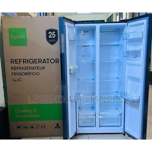 Syinix 460 Litres Side by Side Refrigerator With Water Dispenser