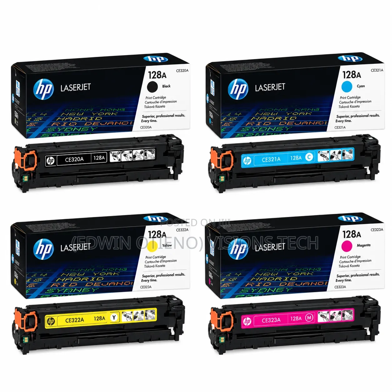 HP 128A Colour Toner Cartridge